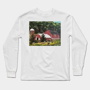 Cows by the Barn Long Sleeve T-Shirt